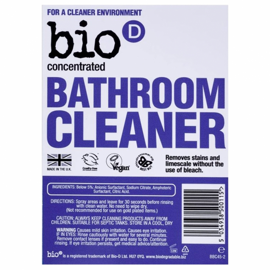 Bio D Bathroom Cleaner - Free Trial - 200ml